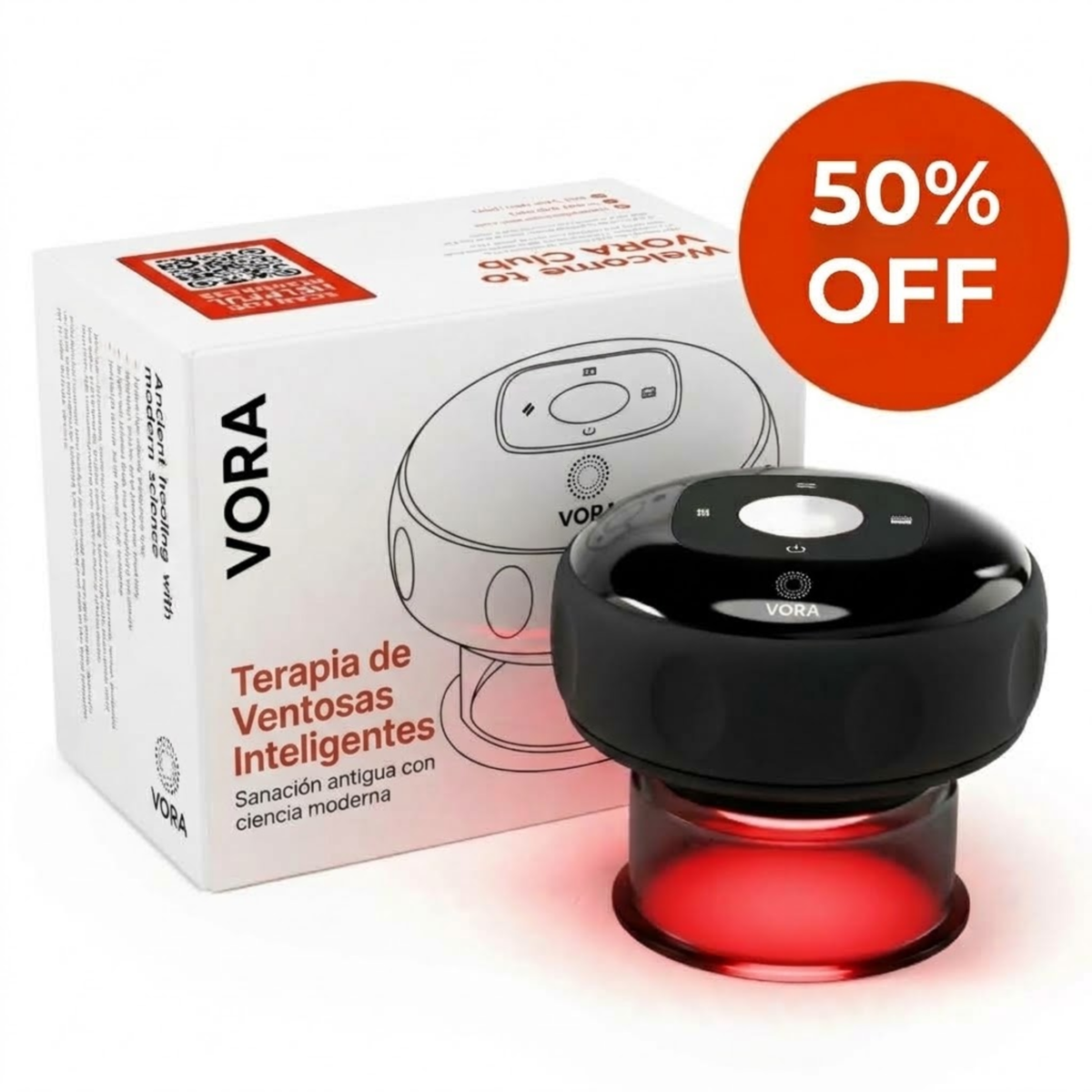 VORA™ Terapia con Ventosas Inteligentes